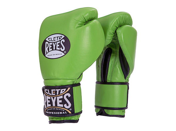 Cleto Reyes 14oz Velcro Pro Sparring Training Gloves Citrus